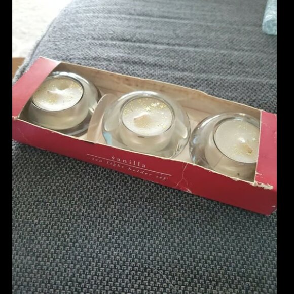 Other - Pier One Imports Vanilla Tea Light Holder Set